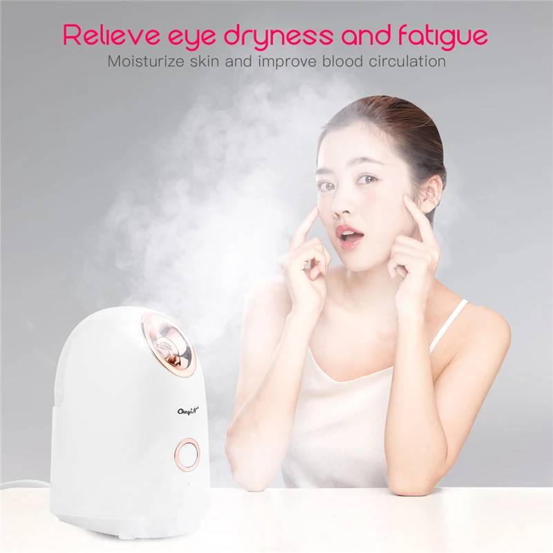 

Warm Mist Nano Facial Steamer Fast Heat Facial Sprayer Face Moisturizer Humidifier Nano Mist Sprayer Lady Face SPA Beauty Care