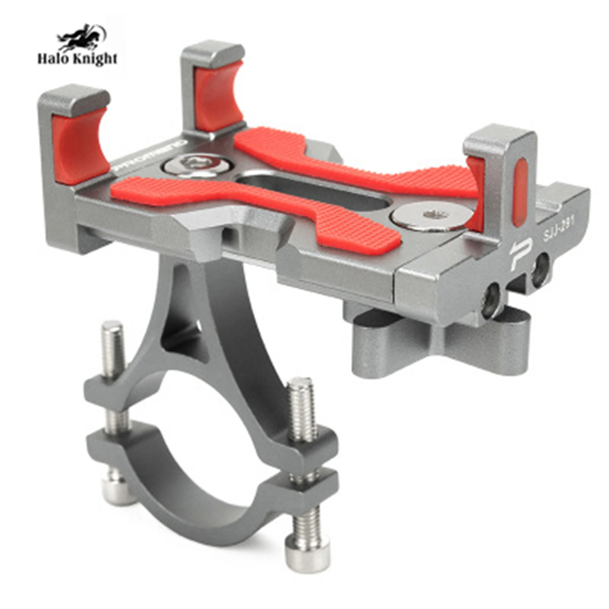 

Алюминиевый держатель для телефона Halo Knight на велосипед/скутер/мотоцикл для смартфона 4-6,4 дюймов, универсальный держатель, подставка, кроншт...