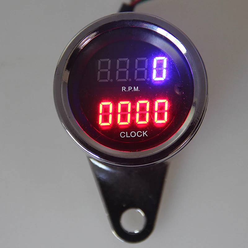 Универсальный светодиодный цифровой спидометр POSSBAY из нержавеющей стали для