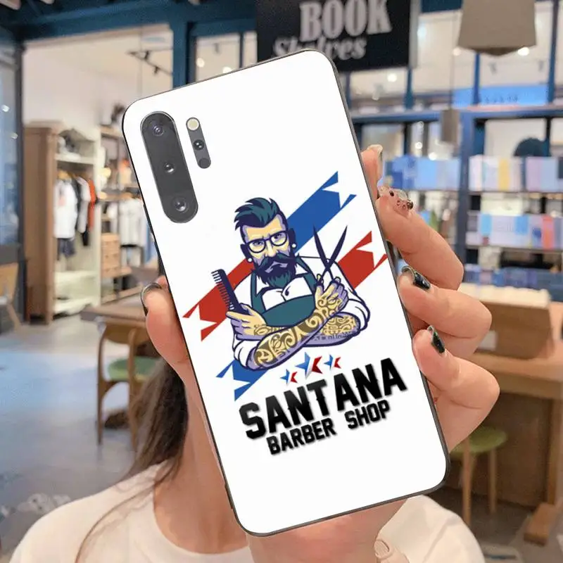 

HUAGETOP Barber Shop Phone Case For Samsung Note 7 8 9 10 Lite Plus Galaxy J7 J8 J6 Plus 2018 Prime