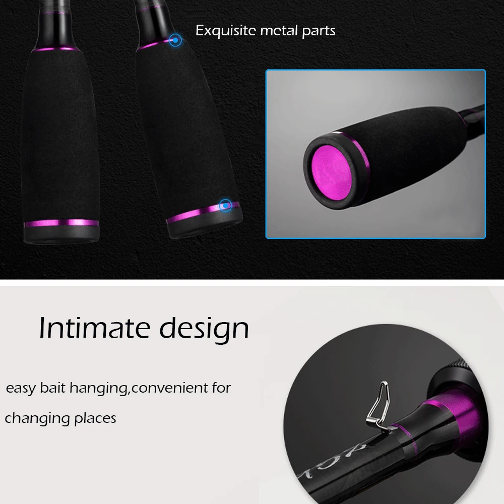 Карбоновая удочка VOLIN спиннинг с двумя верхними наконечниками класс спиннинга M/MH