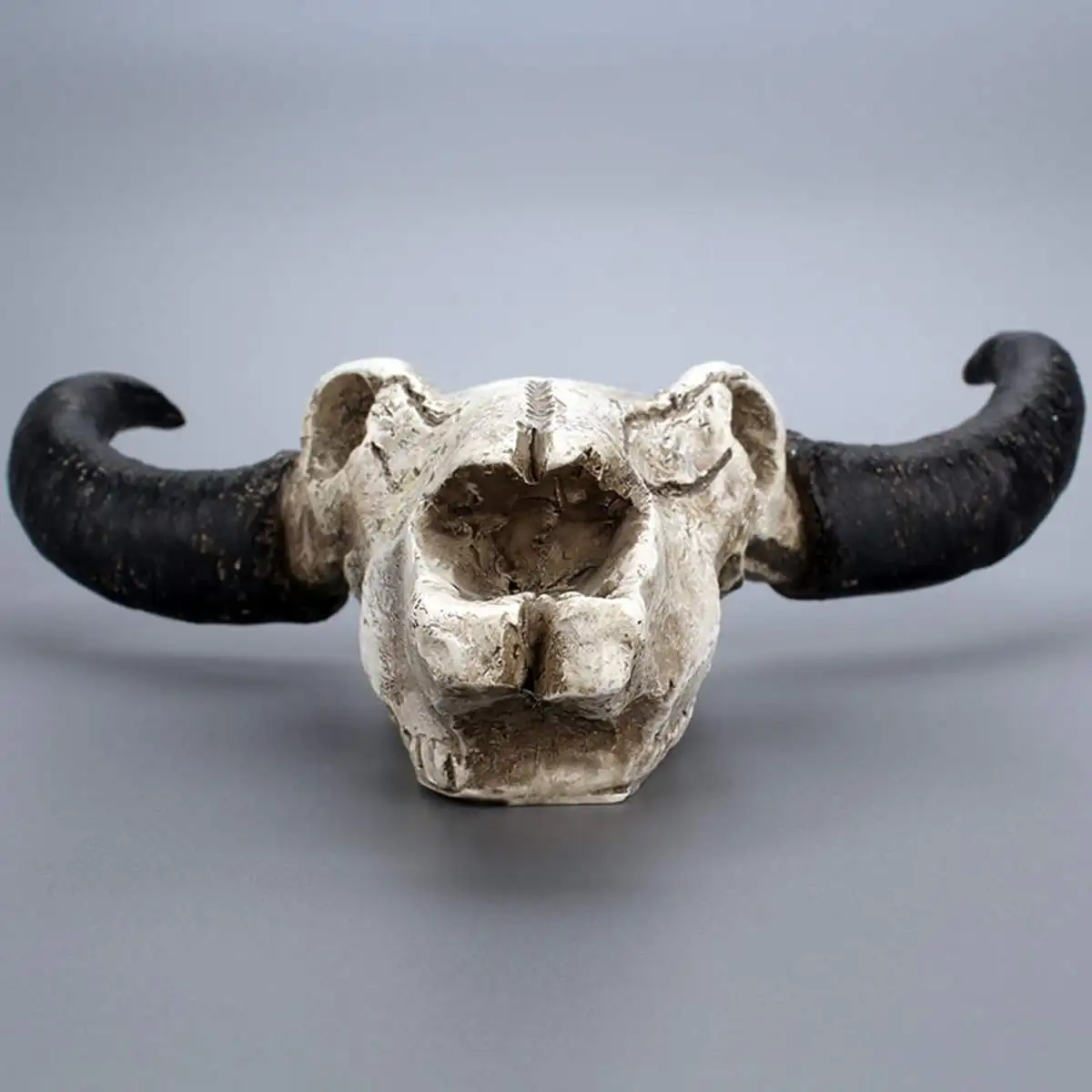 

Resin Longhorn Cow Skull Head Wall Hanging decoration 3D Animal Wildlife Sculpture Figurines Crafts Horns for Home Decor