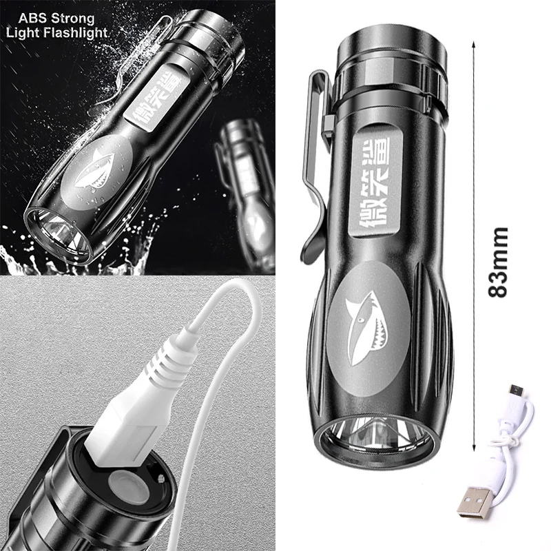 

Super Bright ABS Strong Light Focusing Led Flashlight Portable Mini Torch