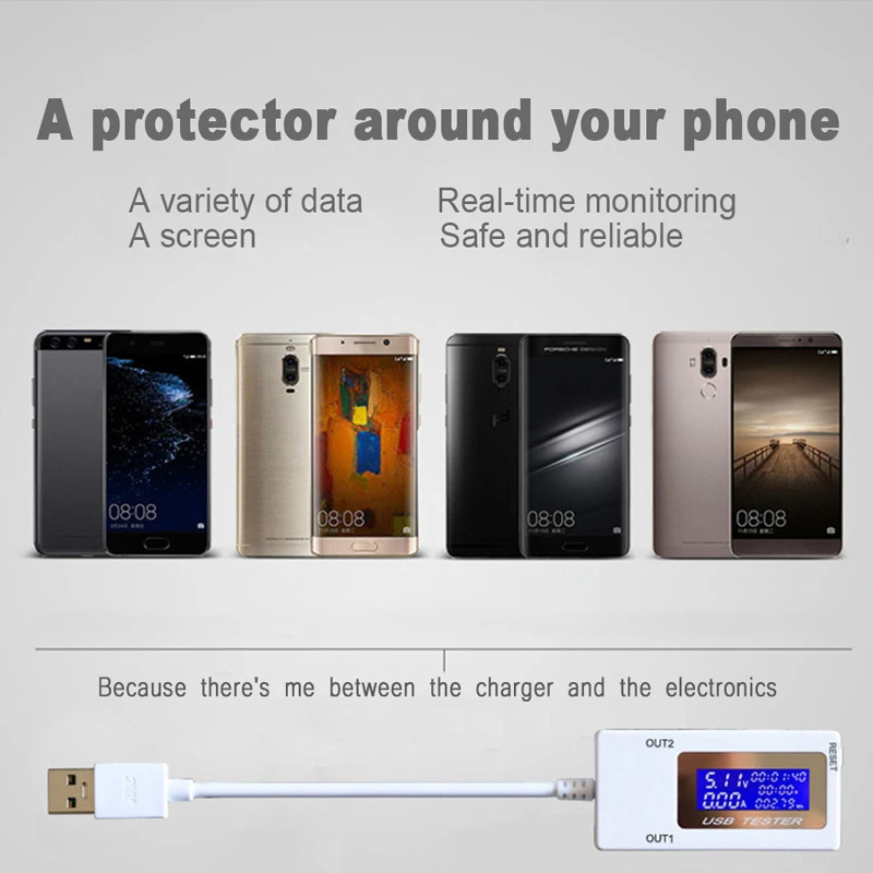 USB-тестер 10 в 1 4-30 5 А с ЖК-дисплеем для быстрой зарядки мобильных телефонов Huawei Oppo |