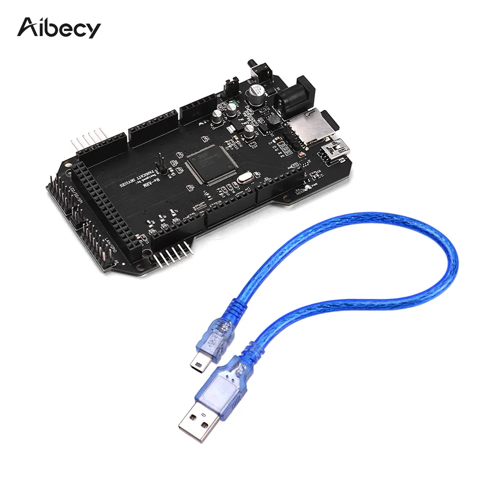 Aibecy Re ARM 32 битный контроллер доска Мега 2560 3D принтеры с USB кабелем для
