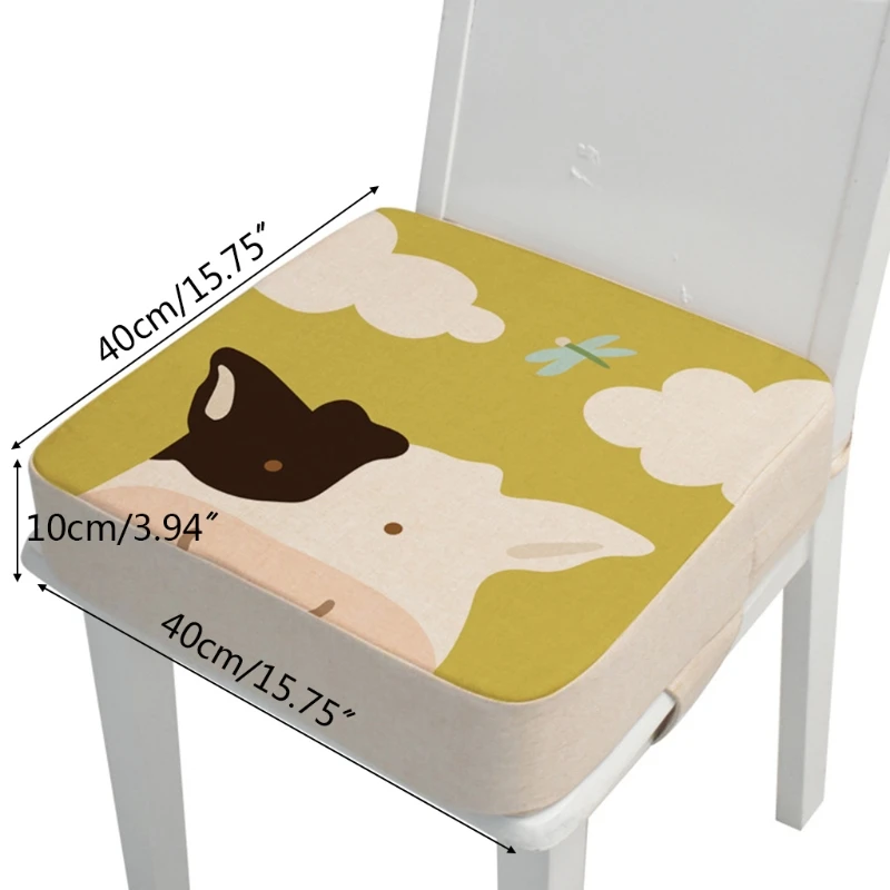 

Portable 40x40x10cm Child Toddler Cartoon Animal High Chair Seat Booster Baby Infant Increasing Cushion Thick Pad for Table