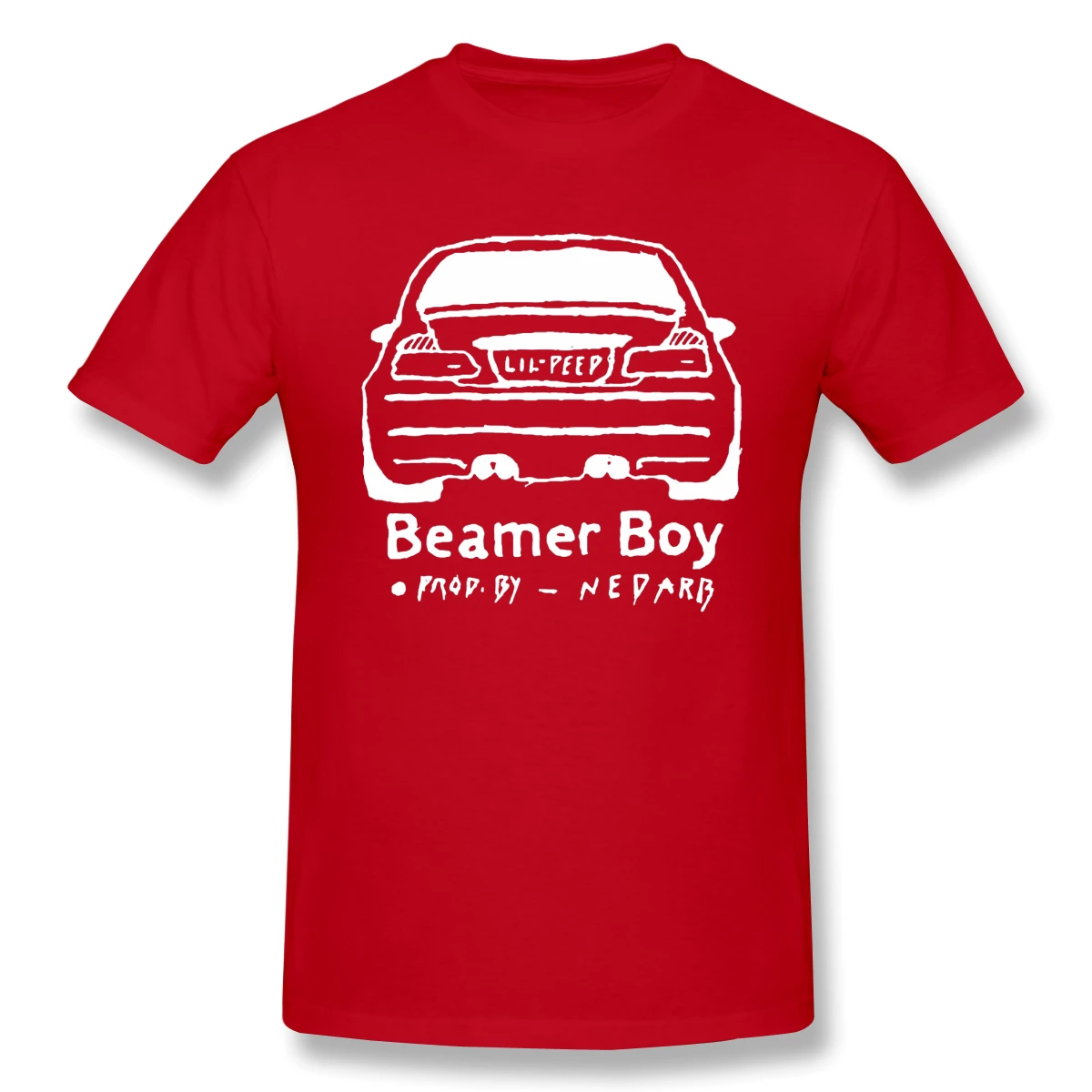 Забавные хлопковые футболки Beamer Boy с принтом автомобиля|Мужские футболки| |