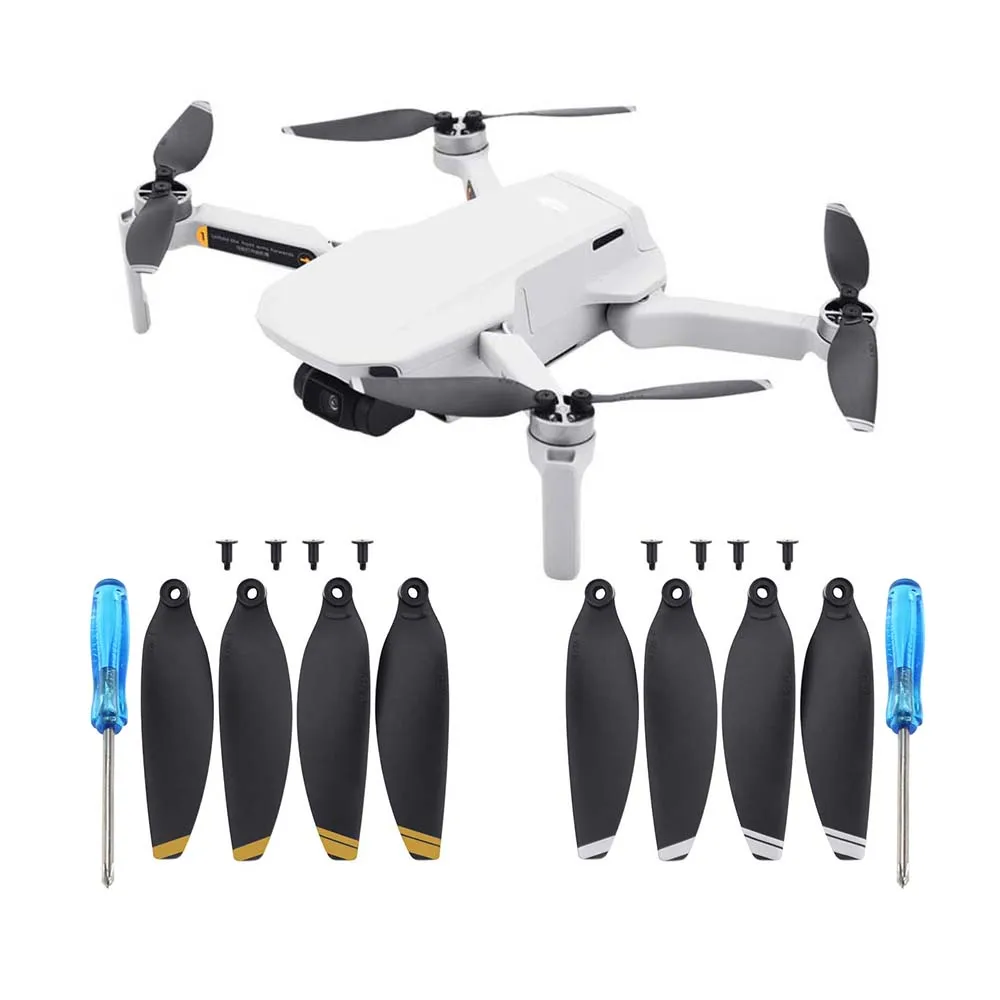 8 шт Сменные лопасти пропеллеров для DJI Mavic мини Дрон светильник Вес 4726 реквизит