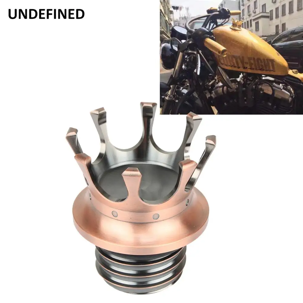 Крышка для бензобака мотоцикла алюминиевая крышка масла в стиле короны Harley Sportster