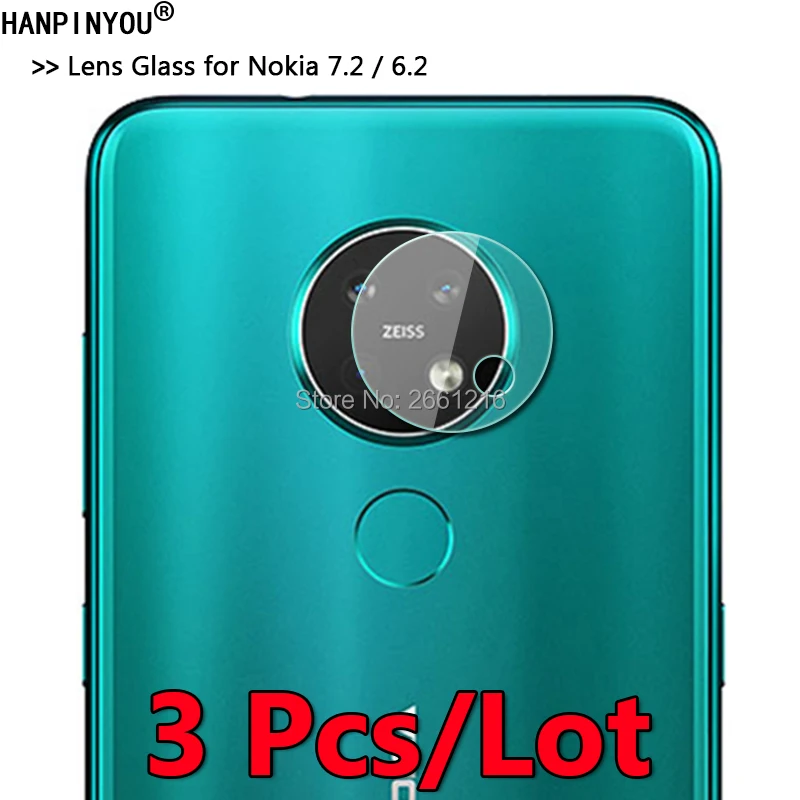 3 шт./лот для Nokia 7 2 6 &quotсверхпрозрачное мягкое закаленное стекло задней камеры