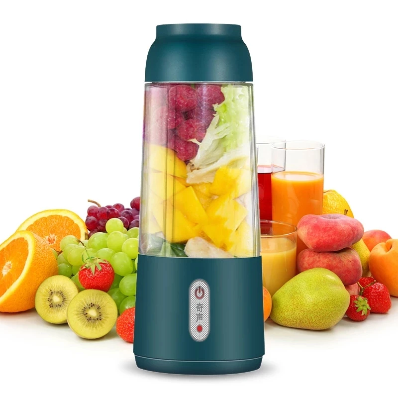 

400ml Electric Juicer Portable Blender Mini four-knife USB Rechargeable Smoothie Blending Cup Food Processor Kitchen Appliances