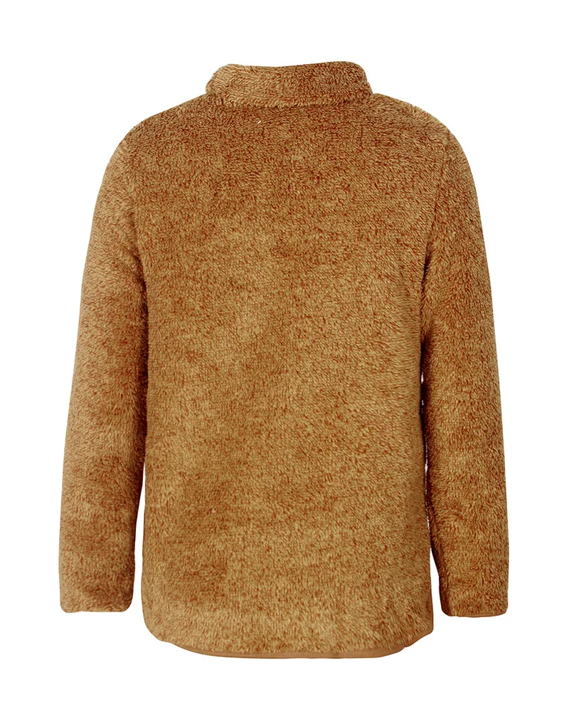 Missufe Sexy Turtleneck Plush Sweatshirts With Pocket Autumn Winter Casual Warm Hoodies Long Sleeve Pullovers Slim Hooded
