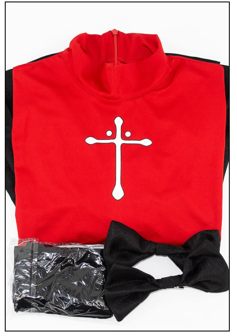 Fate Cosplay Ночной костюм Tohsaka Rin костюмы Красный Топ Юбка Женский на Хэллоуин |