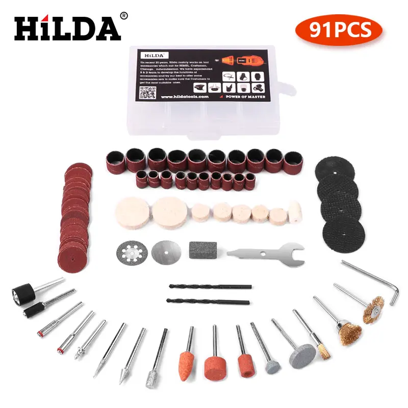 Аксессуары HILDA для вращающегося инструмента Dremel 92 шт. | Инструменты