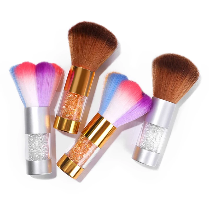

Diamond Nail Art Brush Soft Nail Dust Powder Cleaning Brush Acrylic UV Gel Powder Remover Beauty Makeup Brushes Manicure Tools