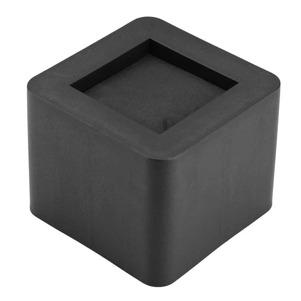 

4Pcs/Set Furniture Leg Risers PP Plastic Non-Slip Riser For Table Desk Bed Sofa Black Color Square Table Foot Sofa Foot Bed Mat