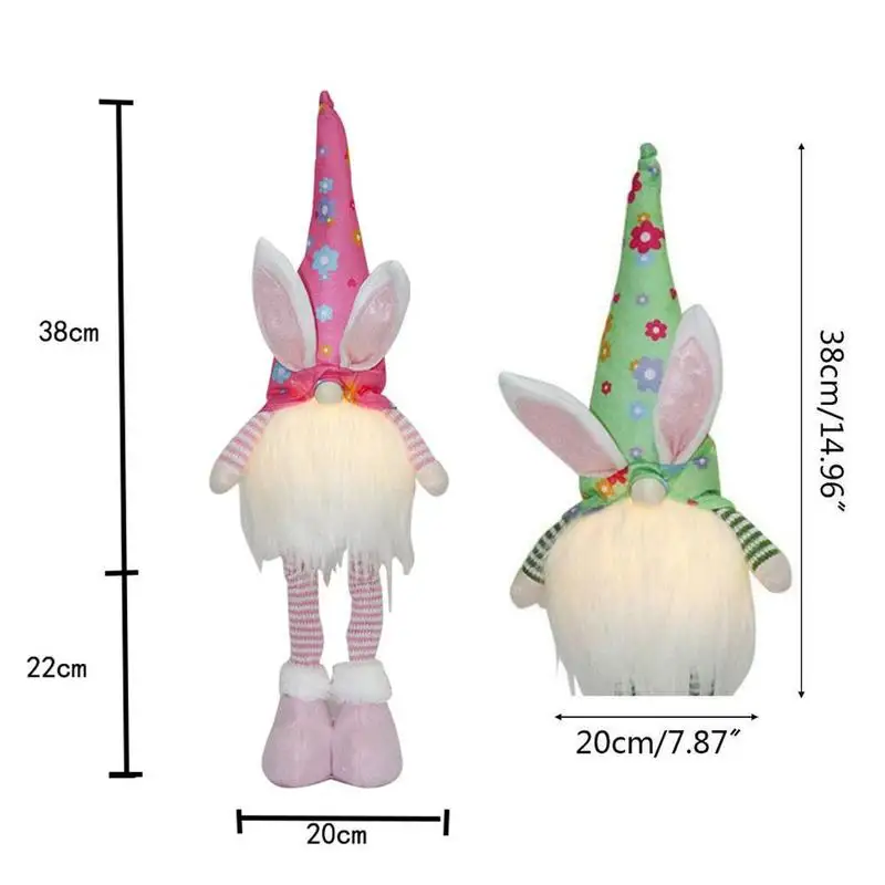 

Cute rabbit faceless doll easter decoration V9H5