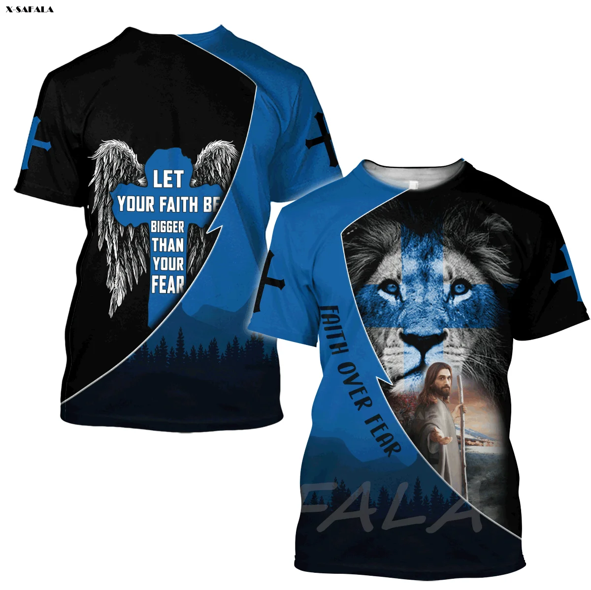 

Easter Day Christian Jesus Faith 3D Printed T-Shirts Tops Tees Short Sleeve Round Neck Casual High Quality Milk Fiber Streetwear