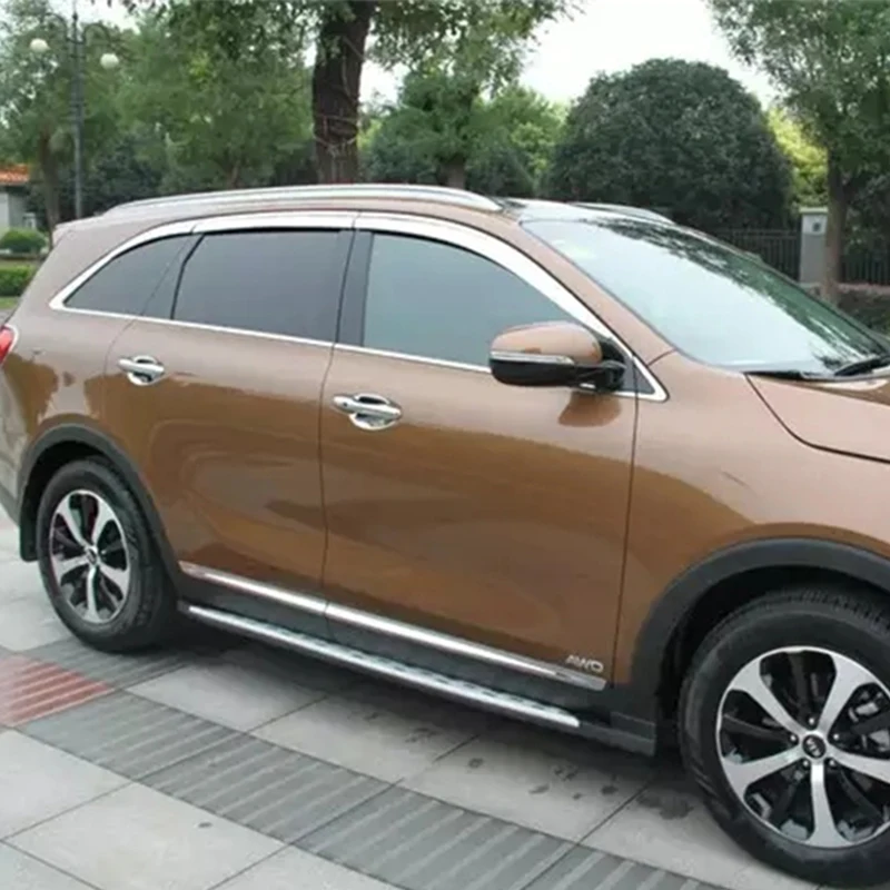 Use For Kia Sorento Window Visor 2015--2019 Year Plating Side Sun Rain Protection Shield Exterior Body Kit Accessories 6 Pcs | Автомобили