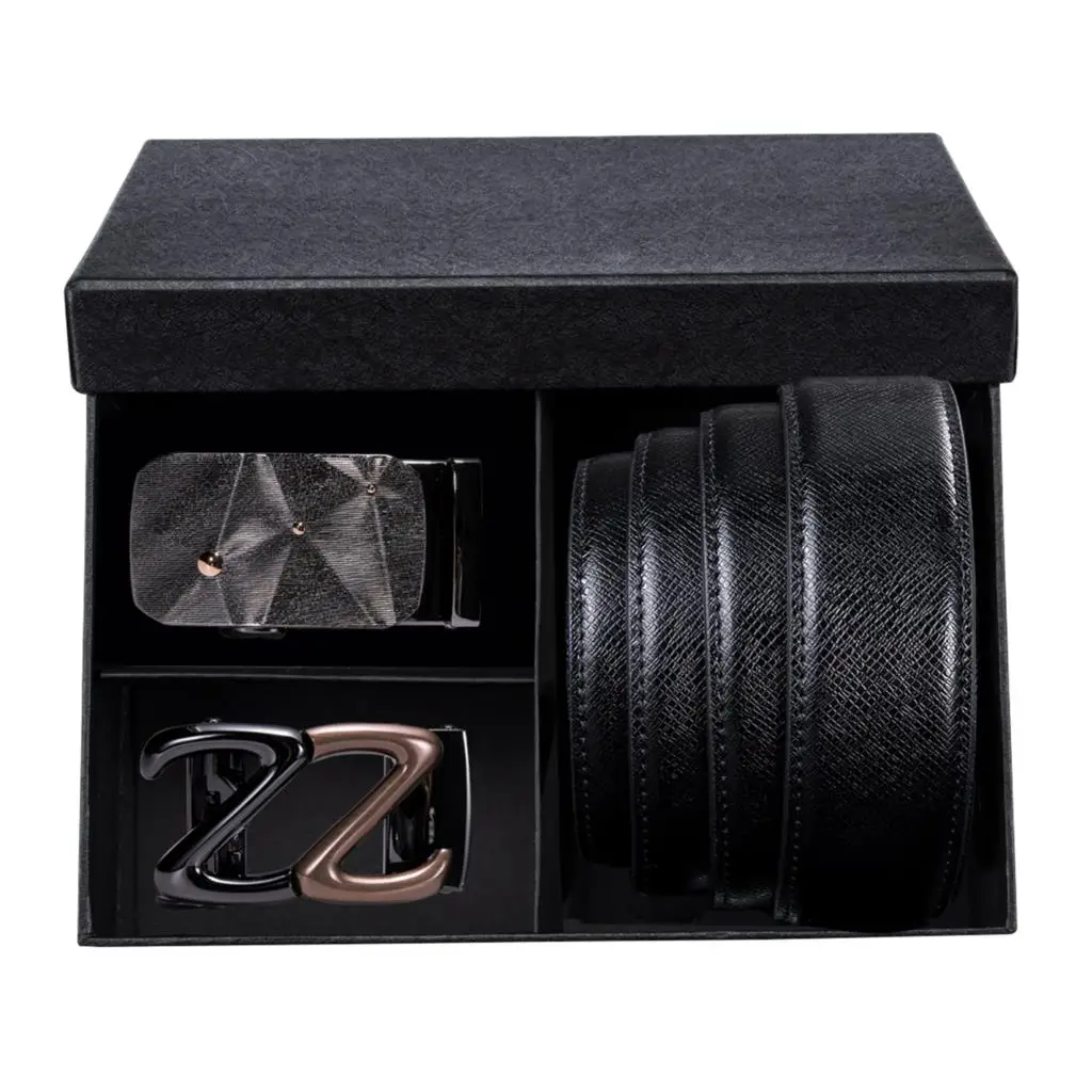 Мужской ремень с автоматической пряжкой из натуральной кожи высокого качества |