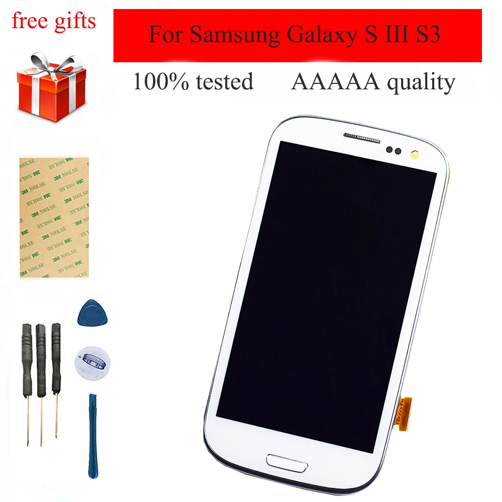 I9300 i9301 i9305 i535 i747 9300I ЖК дисплей панель + сенсорный экран дигитайзер Датчик в сборе