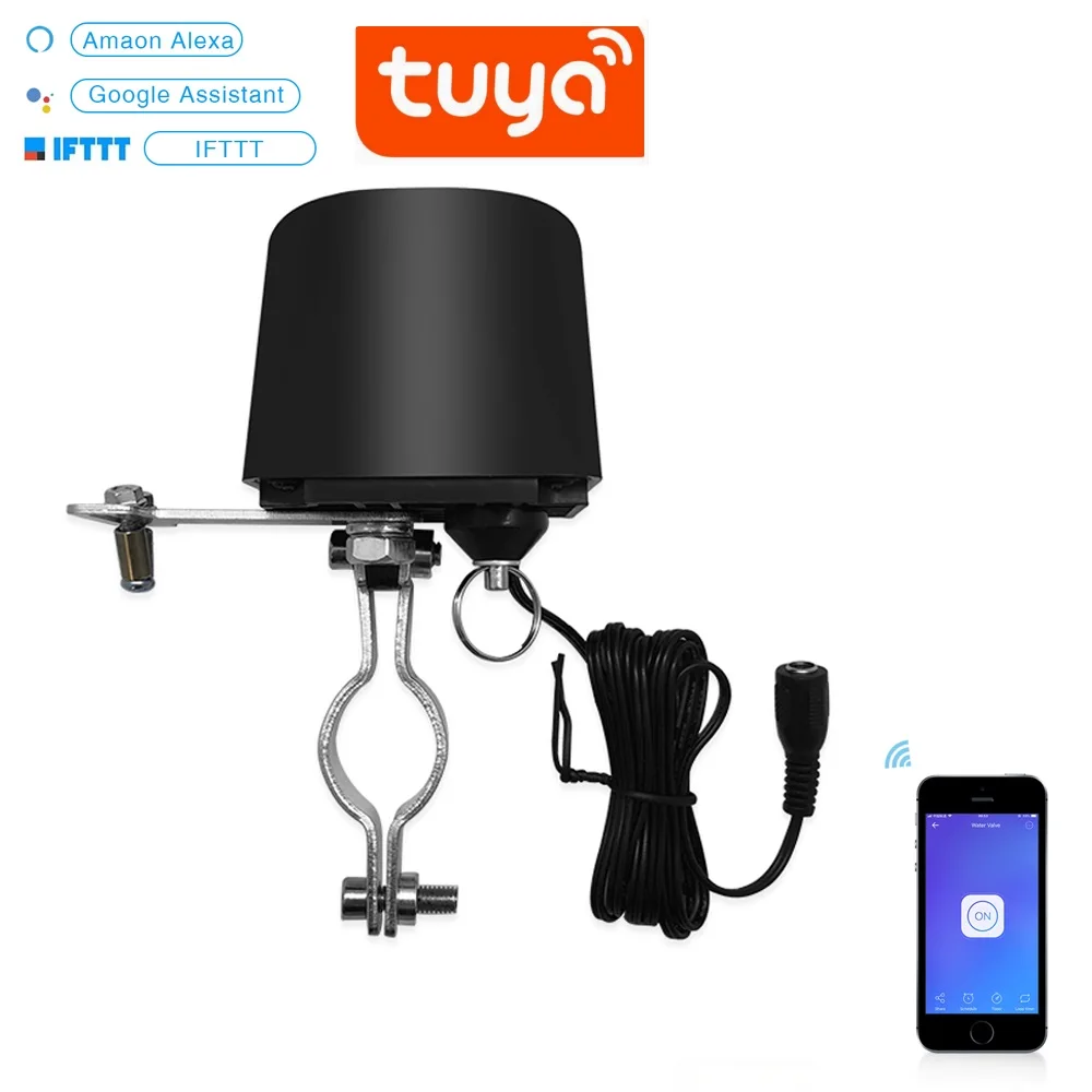 Tuya(Smart life) умный водный газовый клапан WiFi управление Лер приложение Дистанционное Голосовое управление от Alexa Google Assistant DIY домашняя Автоматизация