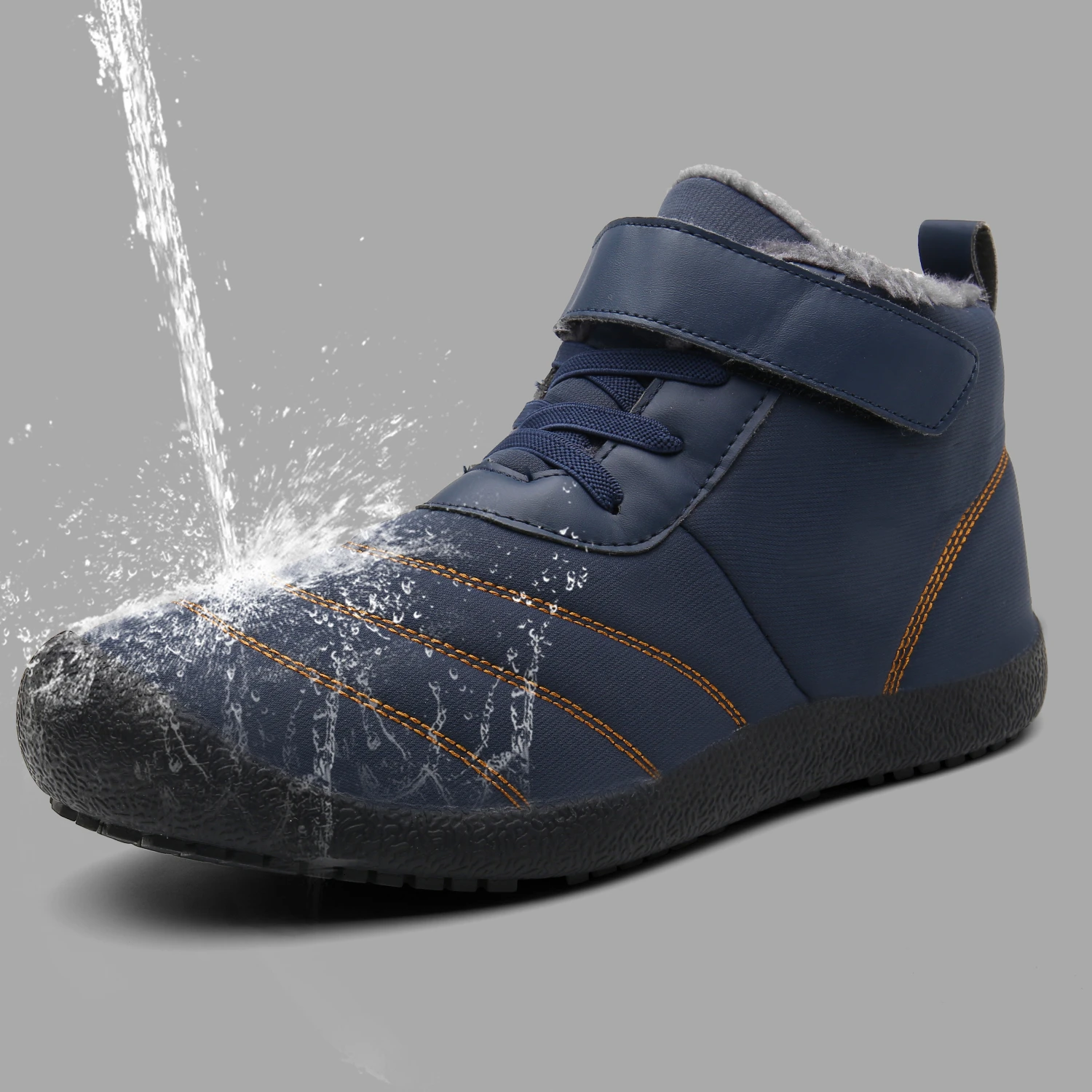 

Hot Winter Boots Men High Quality Waterproof Leather Sneakers Male Shoe Warm Outdoor Hiking Snow Boots Work Shoes Selling 39-46
