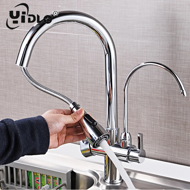 Смесители для кухни torneira para cozinha de parede кран кухонный фильтр воды Три способа