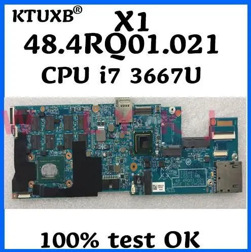 KTUXB 48.4RQ01.021 относится к материнской плате ноутбука Lenovo ThinkPad X1C X1 FRU 04X0495 CPU i7 3667U 8 ГБ