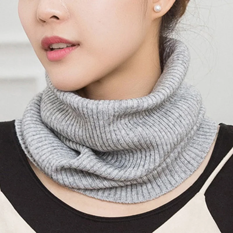 winter warm cashmere scarves unisex elastic wool knit ring neck scarf snood female thicken windproof cycling driving pullove o20 free global shipping
