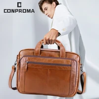 laptop bag computer handbag 15 6 17 inch leather business travel cowhide single shoulder mens briefcase for lenovo air pro case