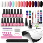 Набор для маникюра с УФ светодиодный пой 7 мл, полуперманентные гелевые наклейки для ногтей