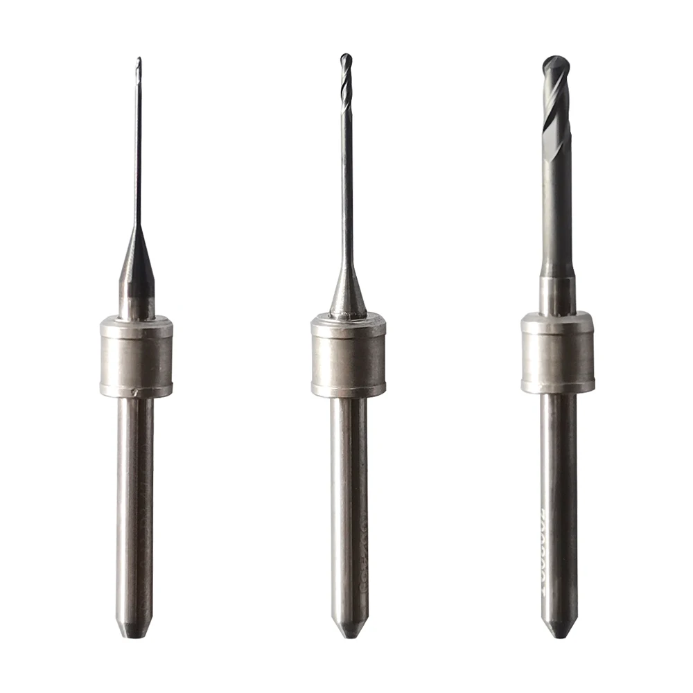 

dental tools Amann Girrbach diamond coated milling burs for zirconia/PMMA dental cad cam milling cutter 0.6mm/1.0mm/2.5mm