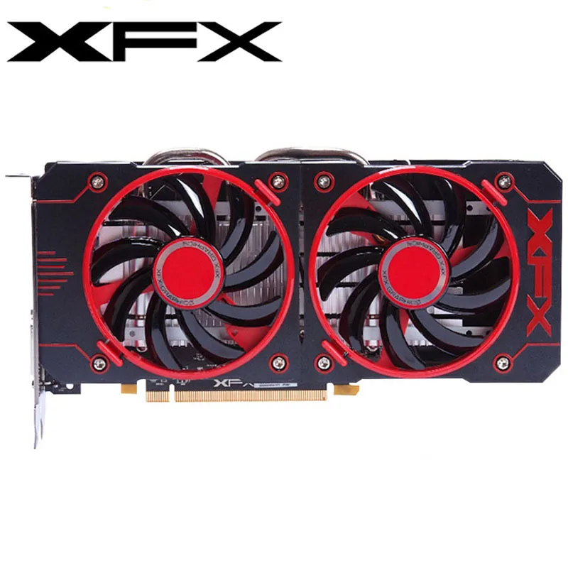 Видеокарта XFX RX 560 4 ГБ GDDR5 для AMD 500 RX560D видеокарта VGA RX560-4GB RX560 564 4G HDMI DVI 7000 МГц PCI 3 0 б/у