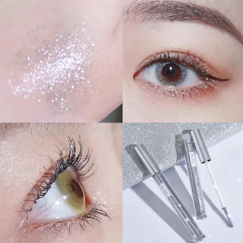 

Тушь для ресниц Blingbling, блестящая, для увеличения объема ресниц, Водостойкая тушь для ресниц Longlastin TSLM2