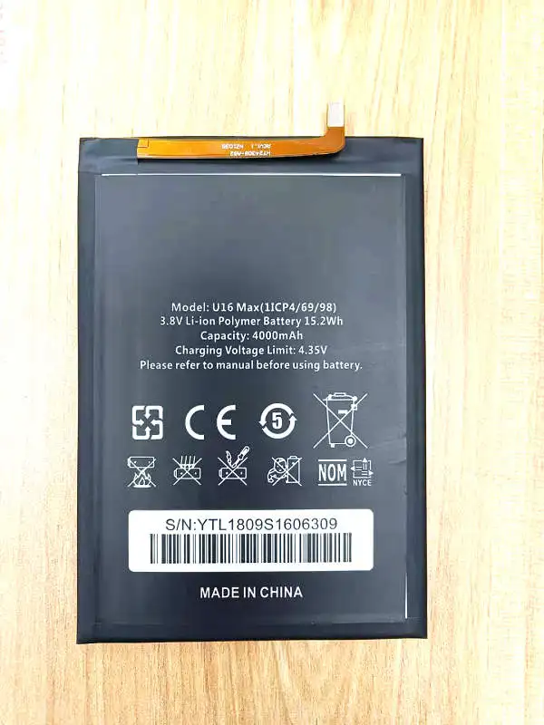 

Wetsrock High Quality Battery 4000mAh for Oukitel U16 MAX Smartphone