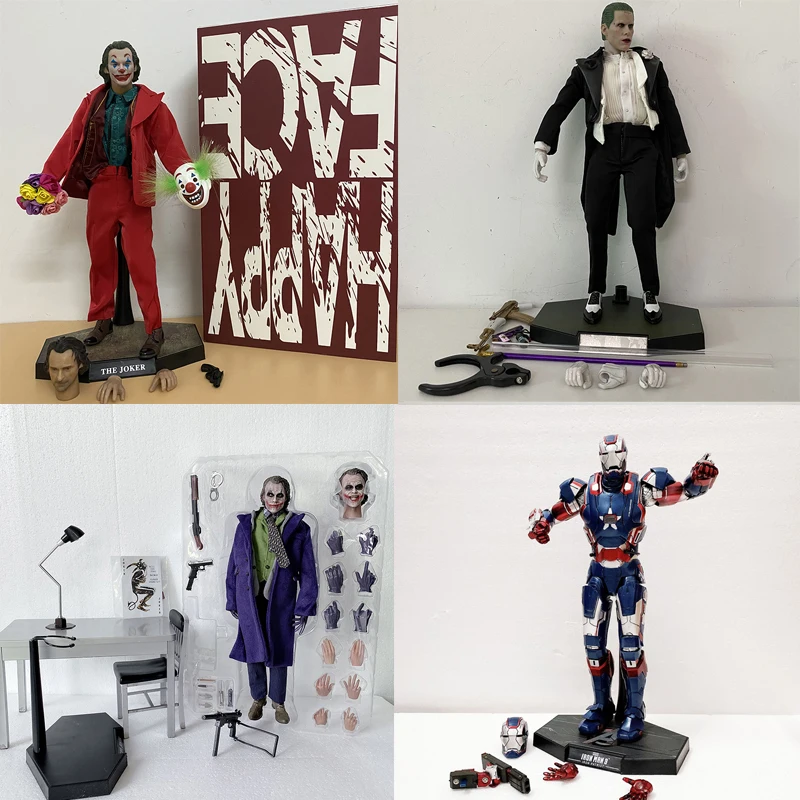 

Movie HC The Comedian Joker Iron Man Action Figure Tuxedo Edition Clown Jacques Phoenix 1/6 Articulated Doll Gift 30cm