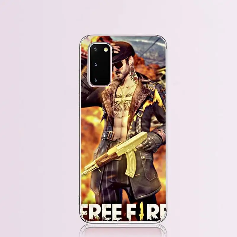 Free Fire Game Art Black Soft Shell Phone Case Capa for Samsung S9 plus S5 S6 S7 edge S8 S10 | Mobile Cases &amp Covers
