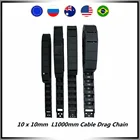 Кабельная цепь 10x10 мм, 10*10 мм, Длина 1000 мм, несущая проволока с концевыми разъемами, не открывающаяся, для станков с ЧПУ