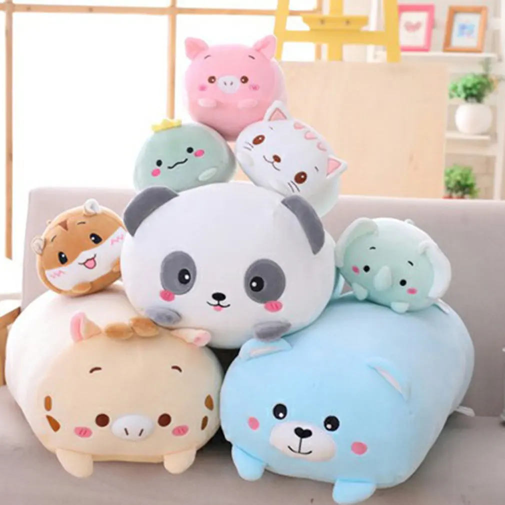 

60cm Animal Sweet Dinosaur Pig Cat Bear Plush Toy Soft Cartoon Panda Hamster Elephant Deer Stuffed Doll Baby Pillow Gift