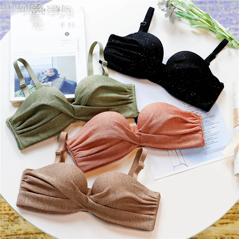 Women fashion Underwear Set thicken Push Up sexy Bra Panties +Bra ladies Briefs Intimates girls half cup Lingerie | Женская одежда