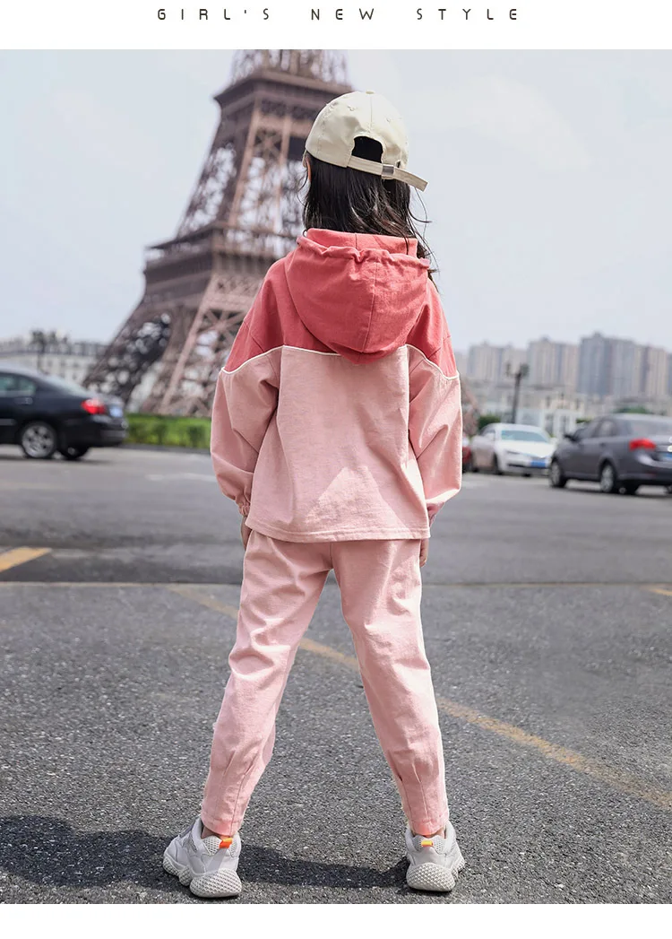 Комплект спортивной одежды для девочек золотой бархатный костюм толстовка +