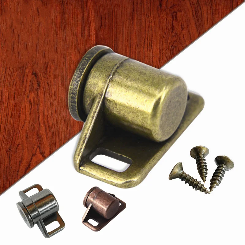 

Magnet Door Catch Strong Magnets Door Stop Damper Buffer Round Alloy for Wardrobe Hardware Furniture Fittings Cabinet Catches
