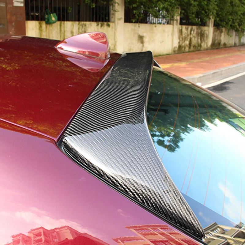 Автомобильный Стайлинг спойлер на крыше из углеродного волокна крыло заднего