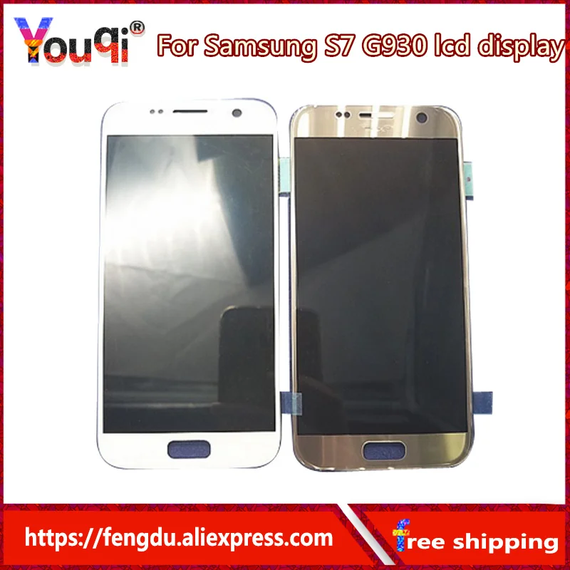 Youqi lcd s для samsung Galaxy S7 G930F ЖК дисплей кодирующий преобразователь сенсорного экрана