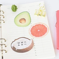30sheetpc cute kawaii fruit notebook memo pad self adhesive sticky notes office school supplies memo pad grapefruit