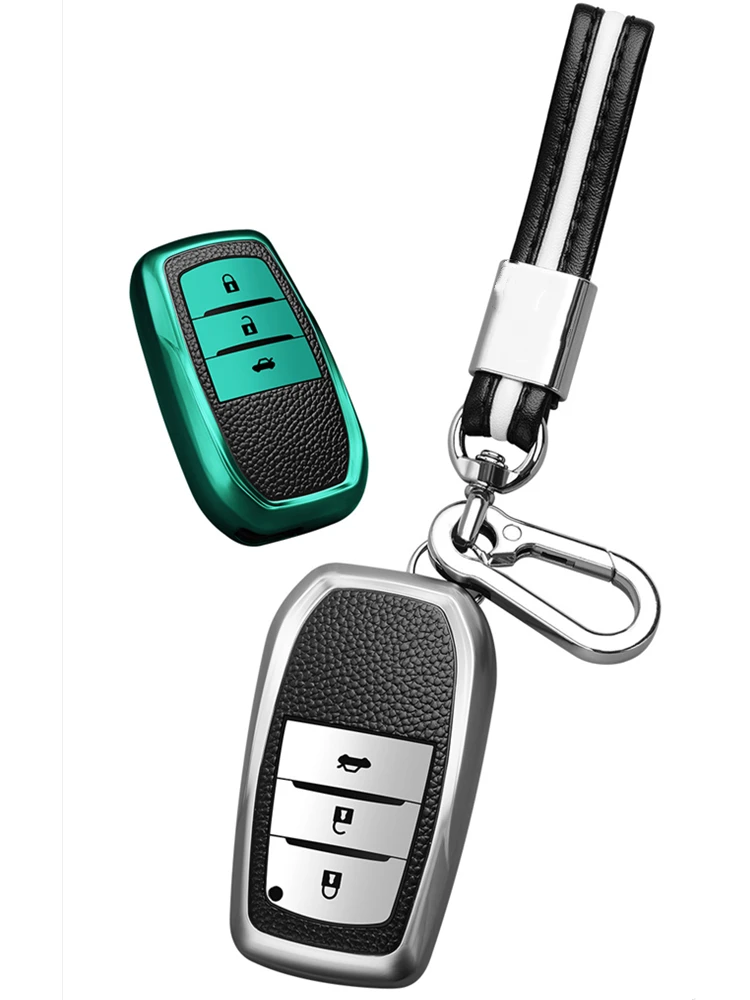 Новинка мягкий чехол для автомобильного ключа из ТПУ Toyota Hilux Fortuner Land Cruiser Camry Coralla