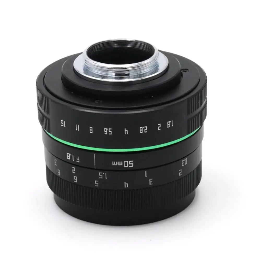 Металлический Мини-объектив Newyi Green 50 мм F1.8 с большой апертурой для Sony E mount Camera A6000