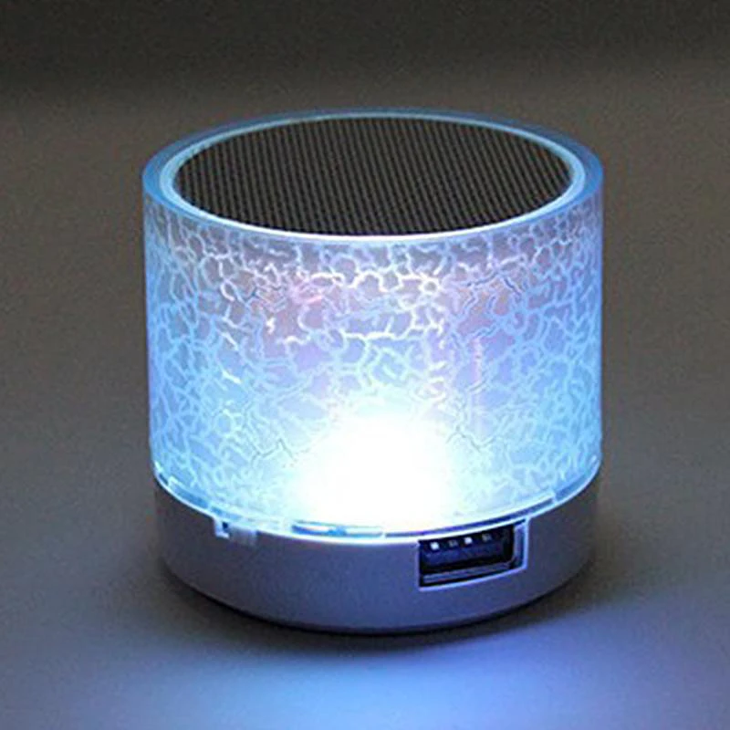 Speaker Mini Wireless Loudspeaker Crack LED TF Card USB Subwoofer Portable MP3 Music Sound Column for PC Phone Speakers SP99 | Электроника