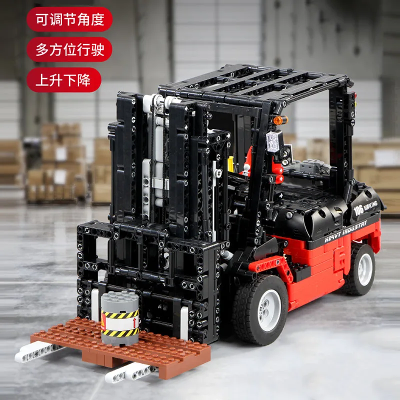 Technic серия Автопогрузчик Mk II грузовик совместимые строительные блоки кирпичи мощность двигатель функция автомобиля игрушки Дети подарок 3681